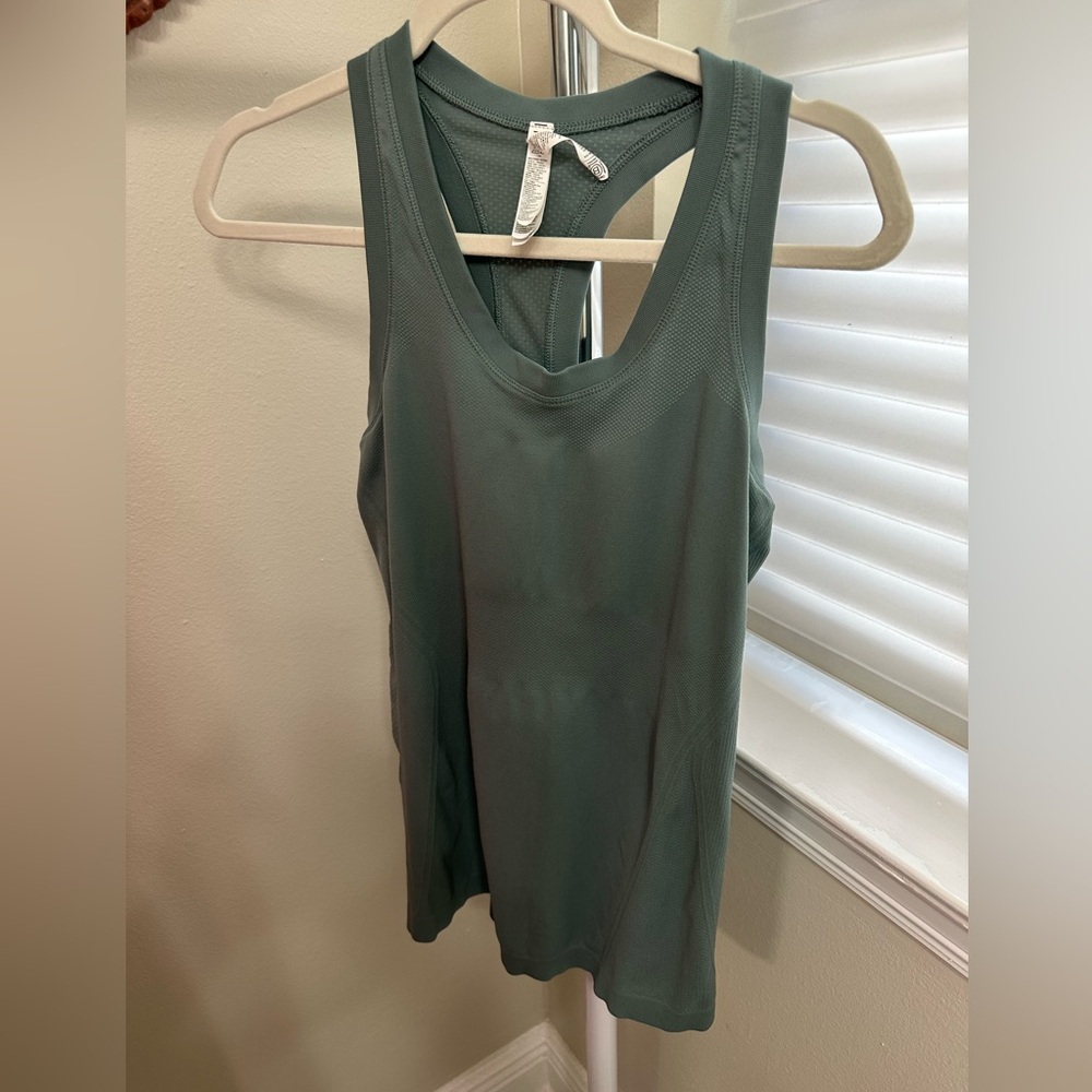 Athleta Sage Green Racerback Tank Top, Medium